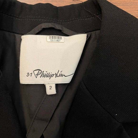 3.1 Phillip Lim Black Blazer Size 2 - Picture 3 of 5